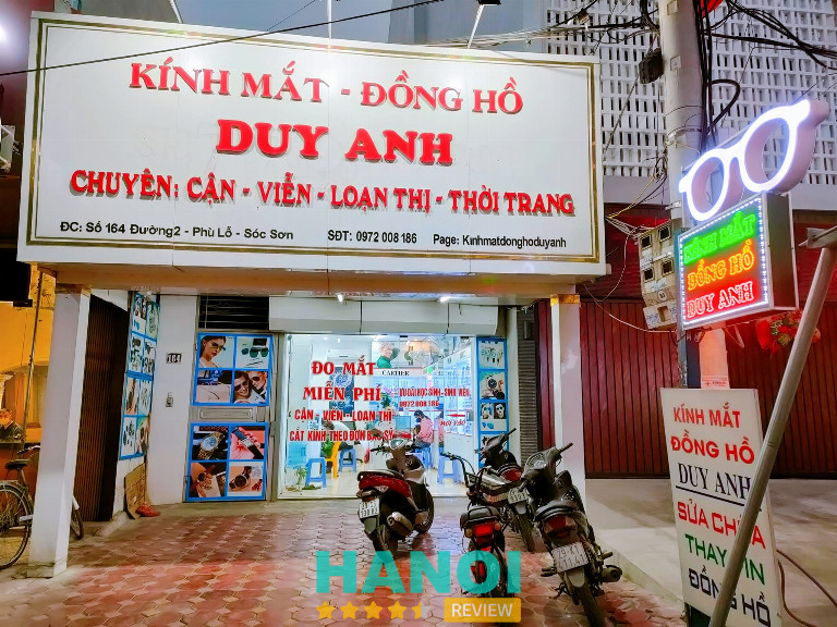 Kính mắt đồng hồ Duy Anh huyện Sóc Sơn